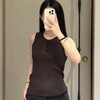 杨幂同款  贸易公司  Lew弹力坑条针织背心 升级款！神级打底背心  三色入 商品缩略图1