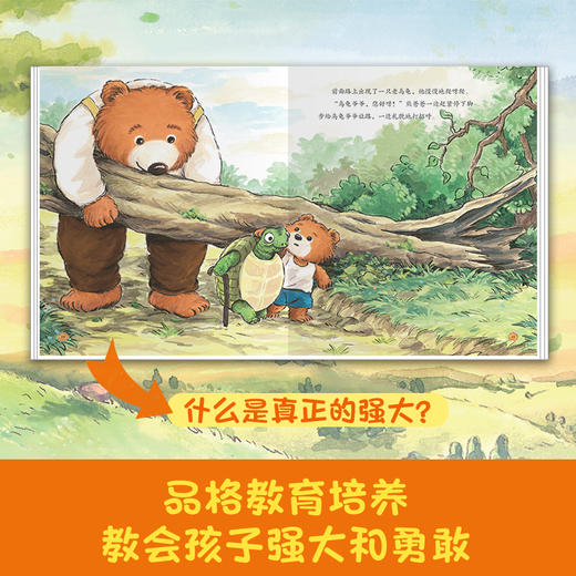 【连岳】爸爸陪着我，小熊有力量！知名童书作家黄小衡亲子绘本力作 商品图2