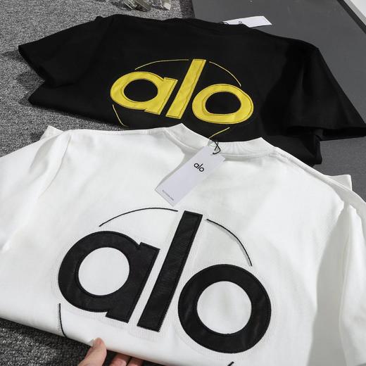 F032053早春新款纯棉中空立体刺绣情侣休闲圆领短袖T恤 商品图3