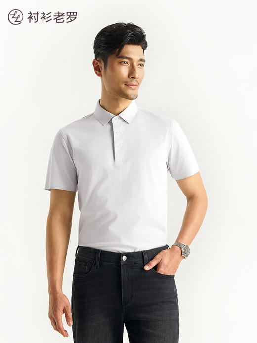 【柔感一号】(开衩版) 桑蚕丝Sorona无痕POLO衫LGP001【T】 商品图4