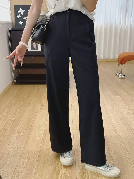 F0320102亲肤透气无束缚宽松直筒显瘦垂感休闲阔腿裤女春季裤 商品图8