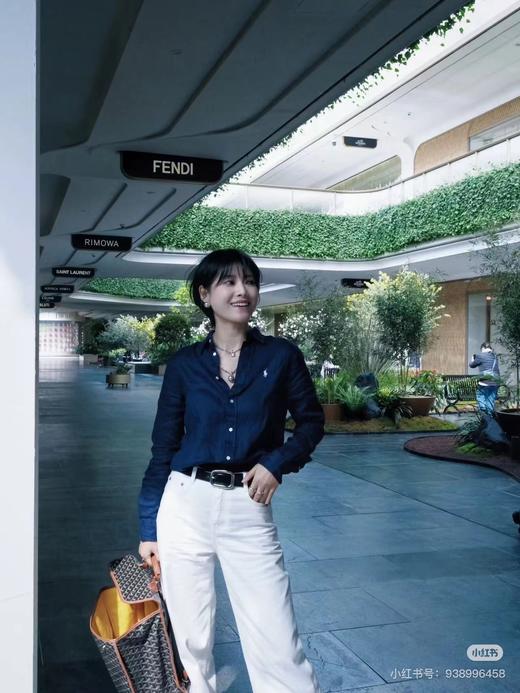 F032015新款老钱风5色亚麻衬衫绵软舒适日常白搭防晒衬衣 商品图6