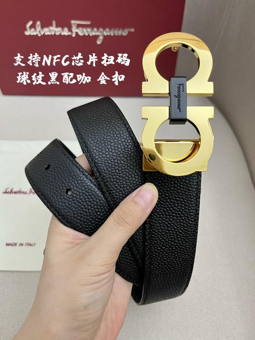 菲拉格慕. 扣头：（金/银 可选）新款纯钢扣 球纹 3.4cm（GD） 商品图7