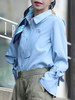 TYNVIE 领结袖衬衫-蓝色 商品缩略图7