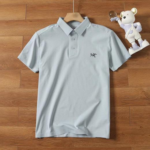 F0320135新款轻薄透气硅胶logo氨棉凉爽舒适短袖Polo衫 商品图3