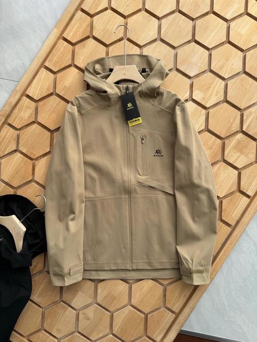 F032065日常通勤立体剪裁下摆前短后长户外运动夹克软壳冲锋衣 商品图4