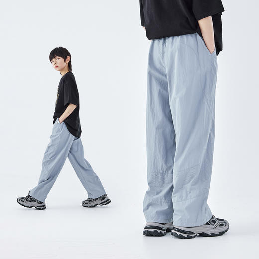 蓝汽水2026夏季新款男童网眼透气青少年户外山系轻薄登山防蚊长裤 商品图2