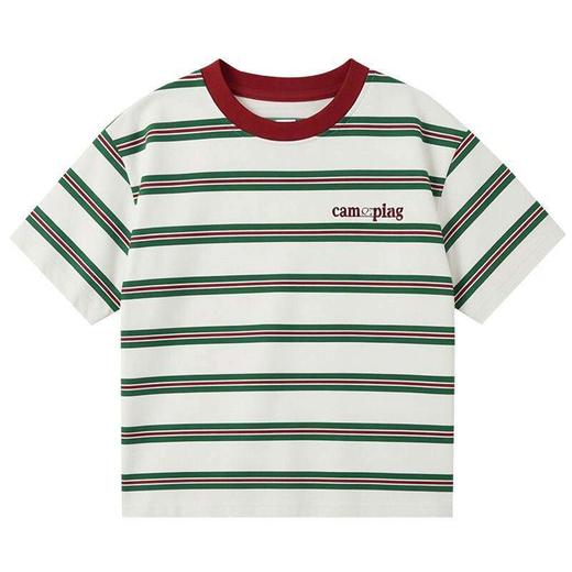 男童2026夏季新款童装条纹短袖T恤韩版夏装上衣中大童半袖   FY-H6ba40 商品图4