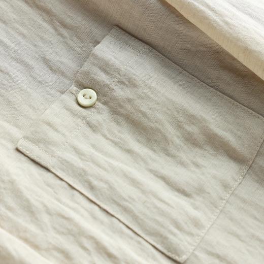 下单3-7天发货！Mylyis 雨露麻休闲短款衬衫/九分裤 短款衬衫翻领利落 双口袋点缀细节 搭配松紧腰九分裤 随性垂坠 适配日常通勤 商品图13