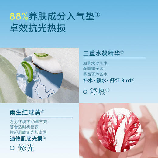 【超划算！防晒组合】Evereden/安唯伊春夏防晒专场 SPF50+高倍盾护防晒乳大黄蜂50g 水凝清润物理防晒气垫15g 小蓝冻水凝面霜50ml【跨境商品不支持7天无理由】 商品图4