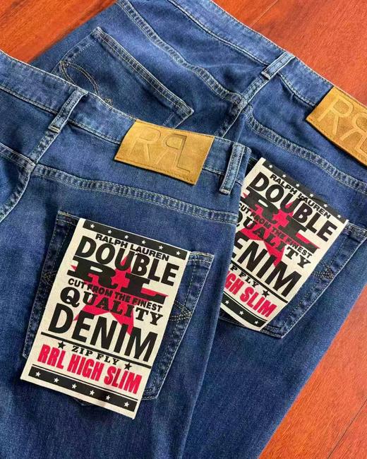 F032068休闲百搭宽松日常通勤复古重工水洗深色牛仔裤 商品图3