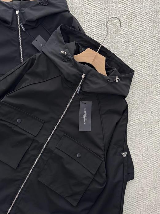 F0320110随意穿搭都好看简约时尚通勤防风纯色拉链夹克外套男款 商品图4