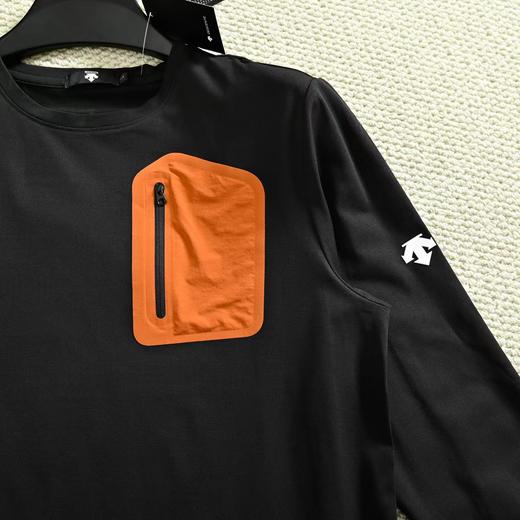 F032010春季新品户外运动休闲圆领拼色口袋长袖套头衫 商品图10