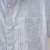 马克珍妮松弛条纹男童棉麻短袖衬衫2026年夏装新款560526 商品缩略图4