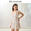 Livary Mio/里性粼粼性感真丝吊带睡衣女夏镂空V领家居服套装 商品缩略图9