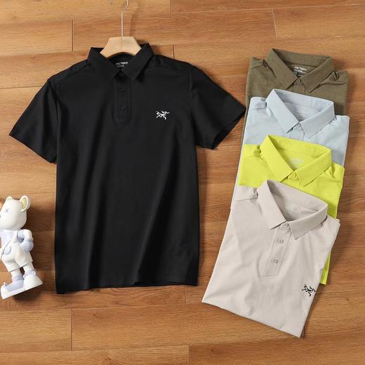 F0320135新款轻薄透气硅胶logo氨棉凉爽舒适短袖Polo衫 商品图0
