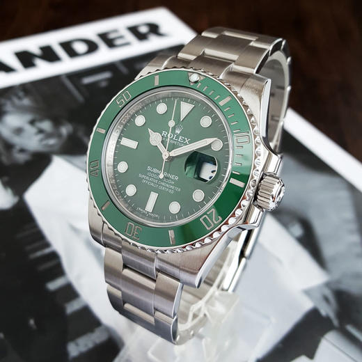 【95新】ROLEX劳力士116610LV-0002天文台认证自动机械机芯日期显示40MM（男款）潜航者系列蚝式钢/陶瓷表圈180326TJ08 商品图1