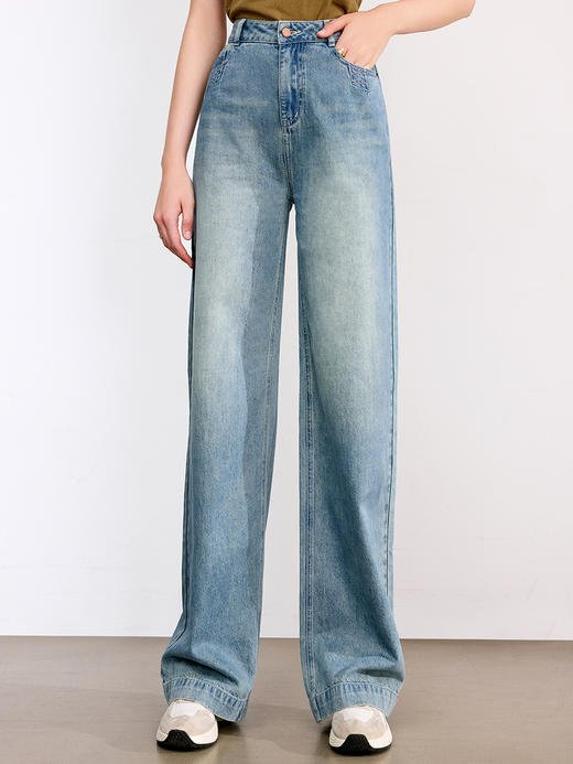 【百图lulu定制】【雪碧牛仔裤】 窄版 直筒 显瘦显高 大长腿牛仔裤 商品图2