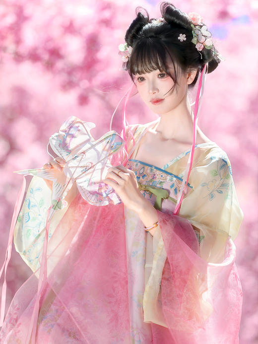 【重回汉唐云音瑶】正品原创唐制齐胸套装披帛春日汉服女款成人 商品图1