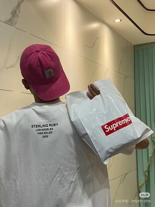 F032096新款印花短袖后背字母印花男女同款圆领短袖T恤 商品图6