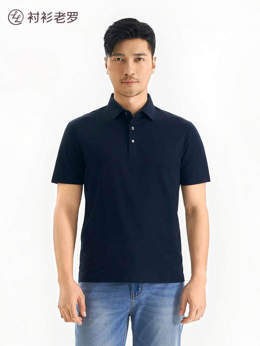 【柔感一号】(开衩版) 桑蚕丝Sorona无痕POLO衫LGP001【T】 商品图5