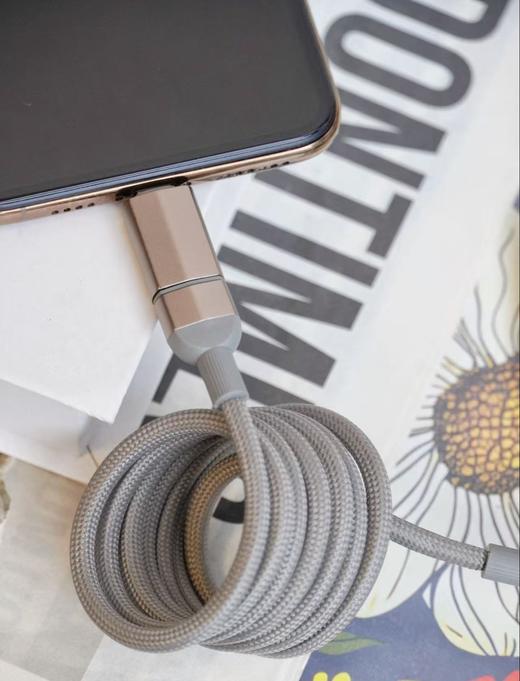 【四合一磁吸快充线】65W快充+磁吸收纳！全能接口，兼容手机平板笔记本等！耐磨耐用，安全高效两不误！【XW-X】 商品图4