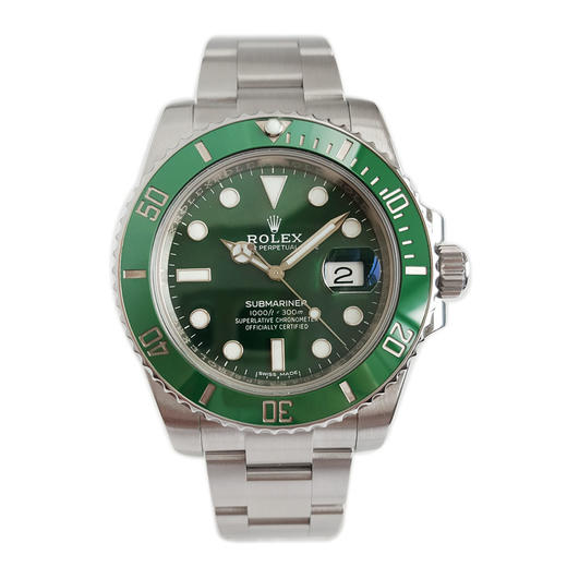 【95新】ROLEX劳力士116610LV-0002天文台认证自动机械机芯日期显示40MM（男款）潜航者系列蚝式钢/陶瓷表圈180326TJ08 商品图0