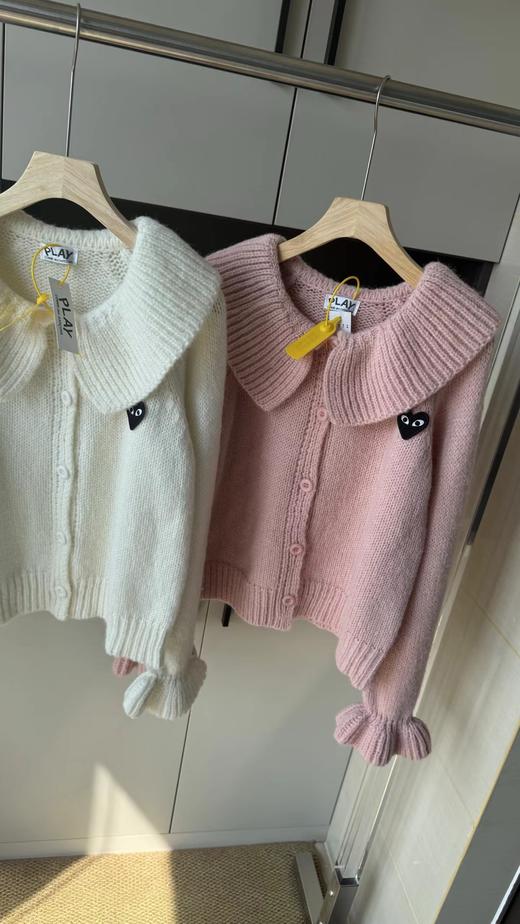 F032078温柔甜美日系少女风日常通勤百搭大翻领针织开衫 商品图1