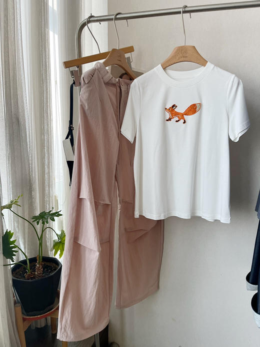 【防晒凉感】噢蜜ooomeooo刺绣狐狸🦊T 商品图7