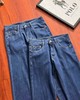 F032068休闲百搭宽松日常通勤复古重工水洗深色牛仔裤 商品缩略图1