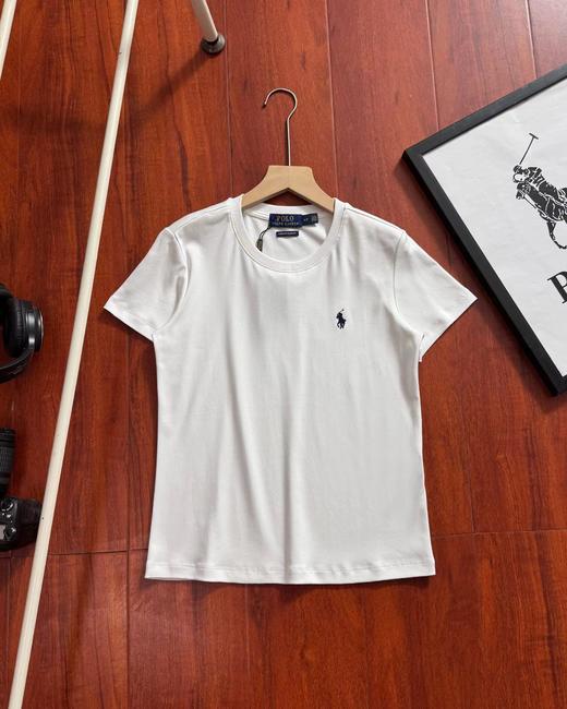 F032066日常通勤立体设计剪裁小标刺绣款女款圆领短袖T恤 商品图6