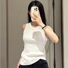 杨幂同款  贸易公司  Lew弹力坑条针织背心 升级款！神级打底背心  三色入 商品缩略图0