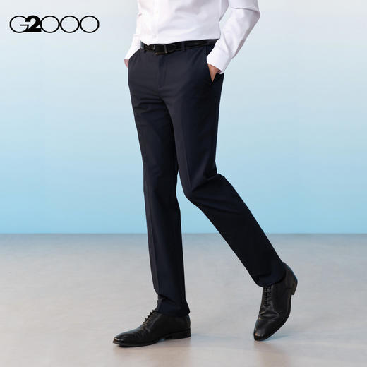 G2000男时SS26商场新款【吸湿速干/凉感/易去污】商务通勤西裤61153665 商品图0
