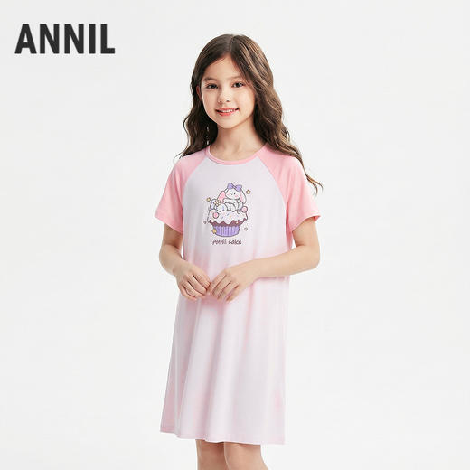 女童睡裙夏季新款安奈儿童装JG627766 商品图1