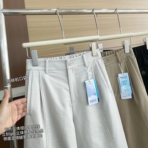 F0320102亲肤透气无束缚宽松直筒显瘦垂感休闲阔腿裤女春季裤 商品图1