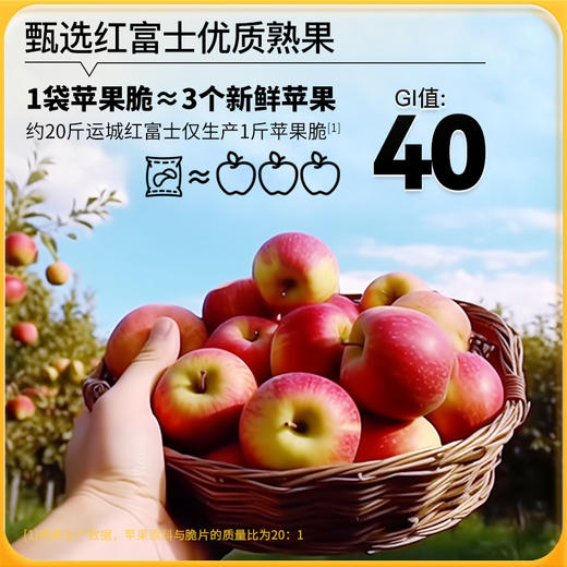 神探伍伍苹果脆片原切冻干苹果孕妇儿童老人低gi苹果干片零食脆片 商品图2