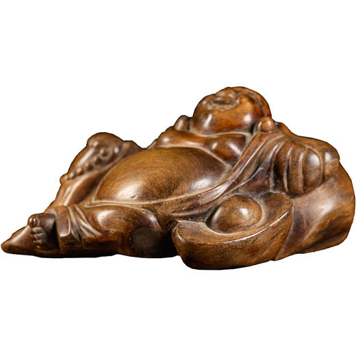 清	黄花梨雕弥勒佛摆件 商品图5