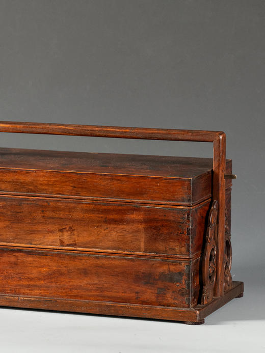 清	黄花梨两撞提梁盒 商品图4