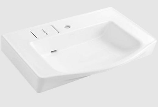 科勒亲悦800mm一体化台盆22779T-1-0 商品图0