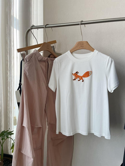 【防晒凉感】噢蜜ooomeooo刺绣狐狸🦊T 商品图6