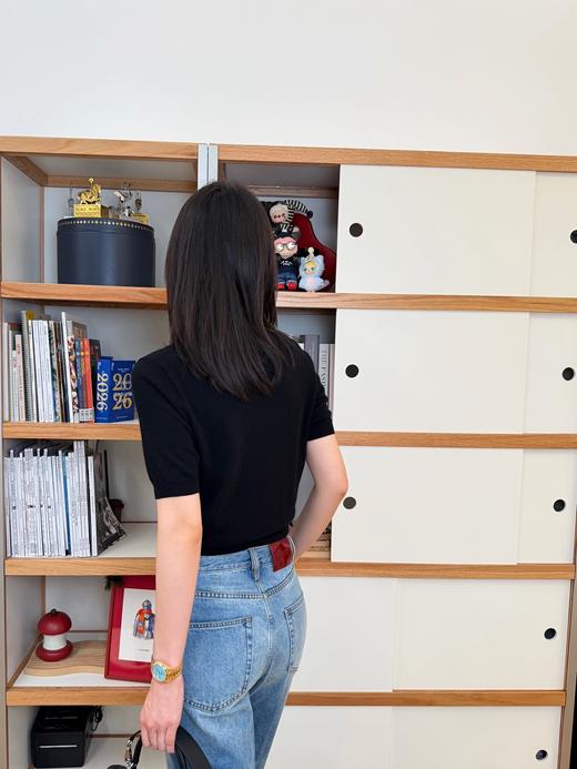 古驰 新品🆕胸前刺绣字母短袖针织衫（MM） 商品图2