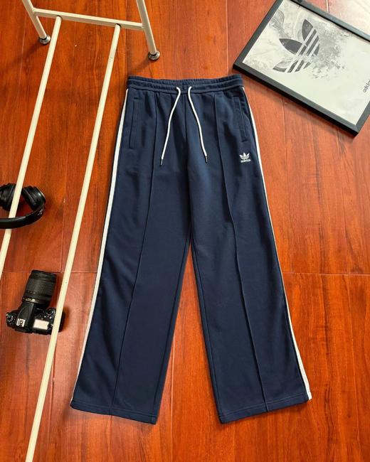 F032014新款休闲复古百搭透气舒适微弹直筒阔腿裤长裤 商品图3