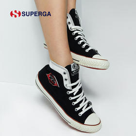 SUPERGA潮流高帮学院风帆布鞋手工做旧脏脏鞋休闲情侣板鞋