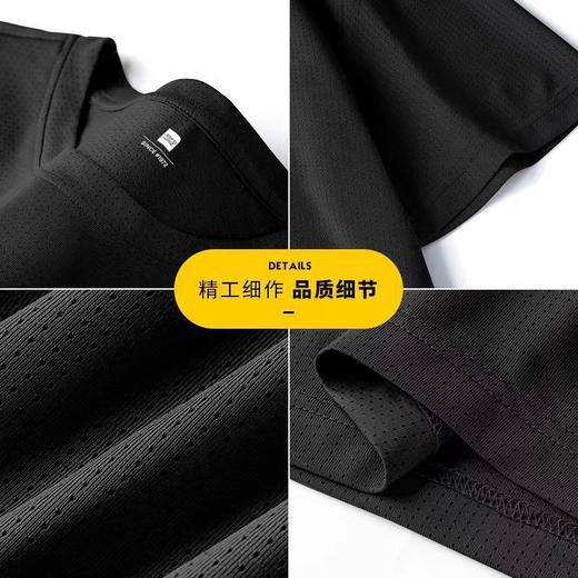 【福利❗️19.9/件🔥冰丝速干短袖】冰丝速干面料，轻薄柔软/吸汗速干/舒爽透气❗️运动不束缚❗️运动套装男新款速干衣冰丝T恤短袖跑步夏季L 商品图3