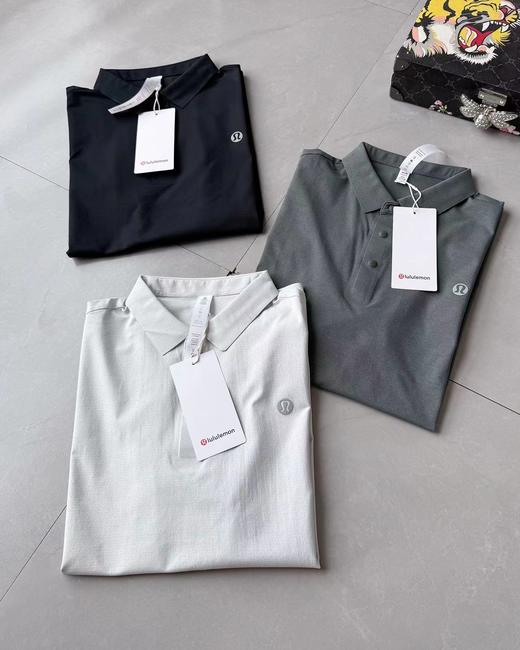 F032083户外透气速干科技面料简单大气男士polo衫短袖T恤 商品图5