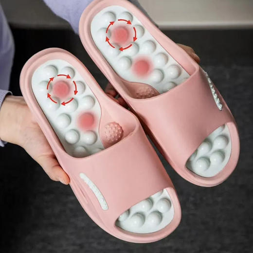 【加购2双到手59.9元 单拍不发货】“足底按摩师”，身体好舒畅！沐初良品 夏日清凉 穴位按摩拖鞋 高弹柔软 防滑耐磨 JJ5405 商品图7