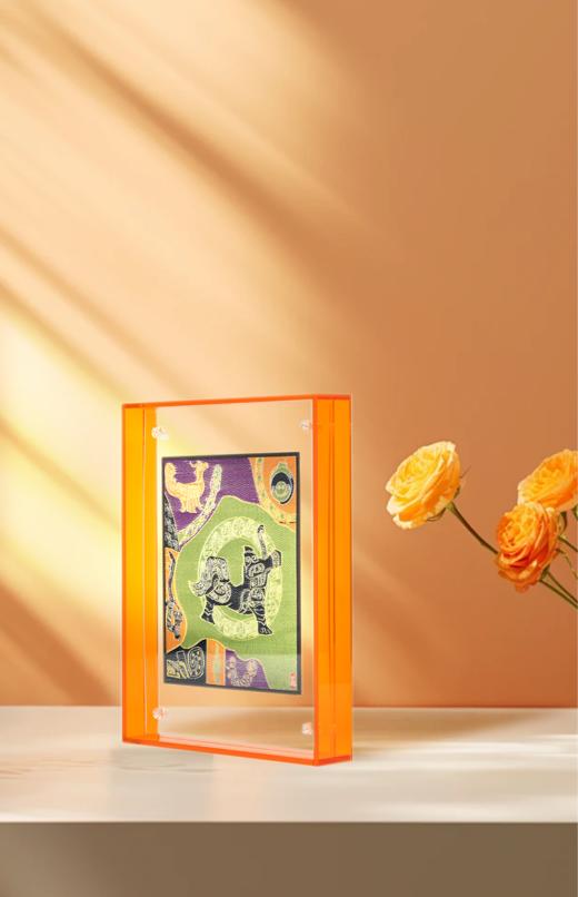 蜀锦祥瑞神兽立屏摆件 商品图3