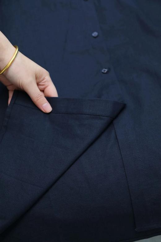 （小眠专属）巴黎腔调 · 风衣式廓形棉麻连衣裙【下单3~7天发货】 商品图9