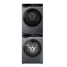海尔（Haier）滚筒洗衣机10KG洗+10KG烘全自动洗烘套装双擎热泵超薄嵌入机身羊毛洗烘双认证节能家用 580洗+582干  XQG100-BLDE580HU1+GA100-STF582HU1