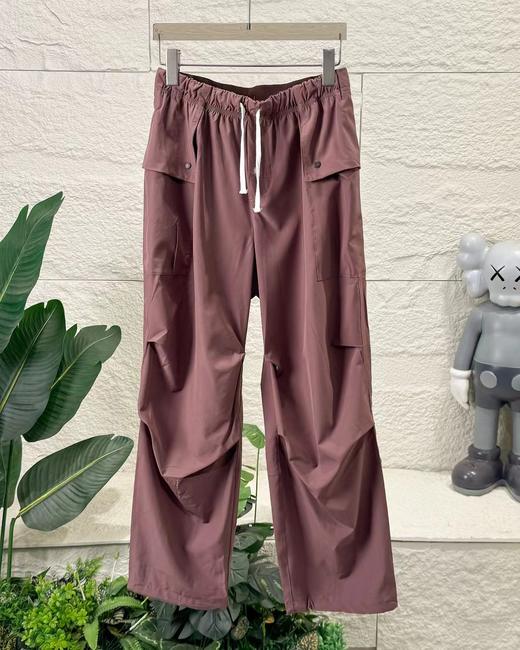 F032036户外休闲运动女孩美式运动裤女生薄尼龙宽松直筒裤 商品图2